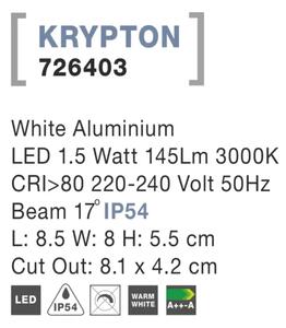 Venkovní LED svítidlo Krypton 85 bílé