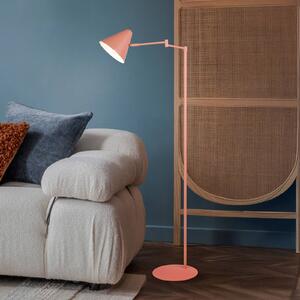 Trio Lighting Stojací lampa Cosima, meruňková, výška 126 cm, kov, Žlutá / oranžová, Obývací pokoj / jídelna, kov, Moderní