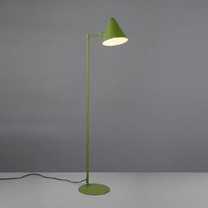Trio Lighting Stojací lampa Cosima, zelená, výška 126 cm, kov, Zelená, Obývací pokoj / jídelna, kov, Moderní