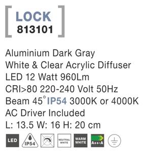 Venkovní LED svítidlo Lock