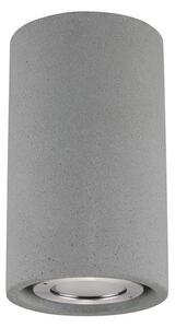 Nova Luce Venkovní stropní svítidlo EMILE šedý beton skleněný difuzor LED 5W 3000K IP65