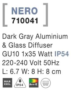 Venkovní zahradní svítidlo Nero B 67 Tmavě šedé
