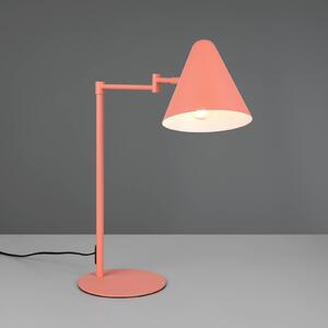 Trio Lighting Stolní lampa Cosima, meruňková, výška 50 cm, kov, Žlutá / oranžová, Obývací pokoj / jídelna, kov, Moderní
