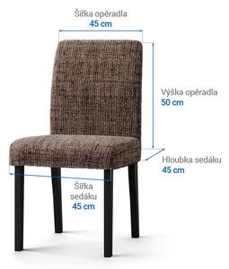 Bielastické potahy VITTORIA hnědá židle s opěradlem 2 ks (45 x 45 x 50 cm)