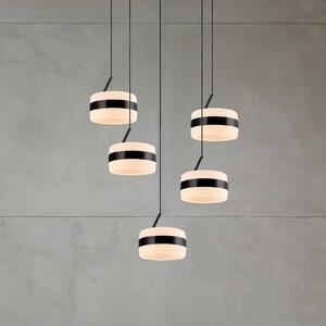 Trio Lighting Závěsné LED světlo Dios, černé, Ø 45 cm, 5 ramen, stmívatelný, Černá, Obývací pokoj / jídelna, kov, Moderní