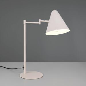 Trio Lighting Stolní lampa Cosima, světle šedá, výška 50 cm, kov, Hliník / šedá / zinek, Obývací pokoj / jídelna, kov, Moderní