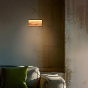 Trio Lighting LED nástěnné světlo Kalea, šířka 30 cm, barva dřeva, dřevo, stmívatelný, Světlé dřevo, Obývací pokoj / jídelna, Dřevo