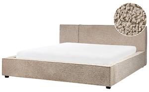 Postel Buklé MIRANDE 180 x 200 cm Taupe