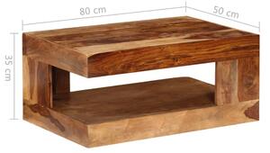 Konferenční stolek Boston z masivního sheeshamového dřeva