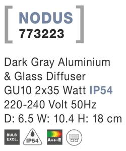 Venkovní zahradní svítidlo Nodus B 65 Tmavě šedé