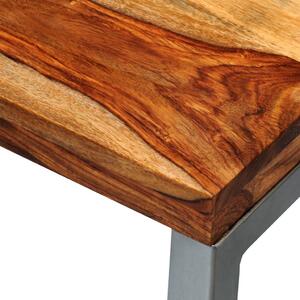 Konferenční stolek Modern z masivního dřeva - ocelové nohy