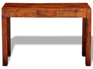 Konzolový stolek Trapani z masivního sheeshamu se 3 zásuvkami | 80 cm