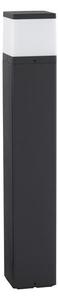 Nova Luce Venkovní sloupkové svítidlo FERRON tmavě šedý hliník a čirý akrylový difuzor E27 1x12W IP65
