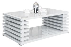 Konferenční stolek DOURO, 120x44x60, bílý lesk