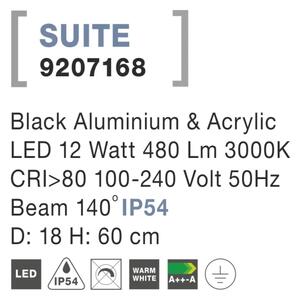 Venkovní LED lampa Suite 18 černé
