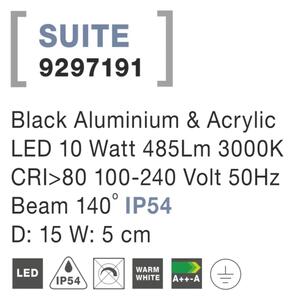 Venkovní LED svítidlo Suite 15 černá