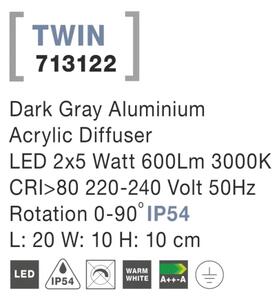Venkovní LED svítidlo Twin