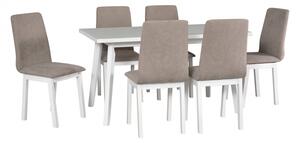 Drewmix jídelní stůl OSLO 5 + deska stolu wotan, podstava stolu buk, nohy stolu buk