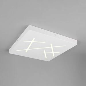 Trio Lighting LED stropní svítidlo Snip, bílá matná, délka 50 cm, kov,, stmívatelný, Bílá / opál, Obývací pokoj / jídelna, kov, Moderní