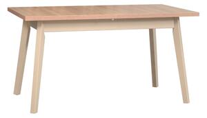 Drewmix jídelní stůl OSLO 5 + deska stolu wotan, podstava stolu buk, nohy stolu grandson
