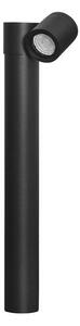 Nova Luce Venkovní sloupkové svítidlo FOCUS černý hliník skleněný difuzor GU10 1x7W IP54