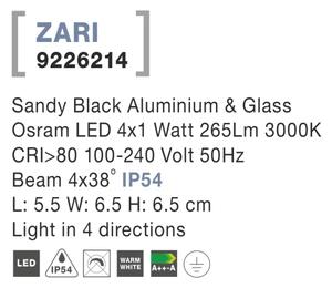 Venkovní LED svítidlo Zari A 55 černá
