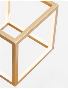 Nova Luce Závěsné svítidlo GABBIA zlatý hliník a silikon LED 45W 3000K stmívatelné