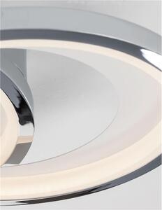 Nova Luce Stropní svítidlo GALAXY chromovaný hliník bílá akryl LED 34.5W 3000K stmívatelné