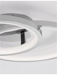 Nova Luce Stropní svítidlo GALAXY chromovaný hliník bílá akryl LED 34.5W 3000K stmívatelné