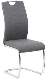 HOUPACÍ ŽIDLE, šedá, barvy chromu Carryhome - Houpací židle