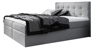 Čalouněná postel boxspring BRIGITE + topper, 140x200, jasmine 90