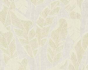 A.S. Création | Vliesová tapeta na zeď Jade 39502-5 | 0,53 x 10,05 m | šedá, krémová, zlatá
