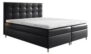Čalouněná postel boxspring MARIANA + topper, 160x200, madryt 9100