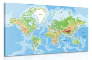 Obraz klasická mapa světa Varianta: 60x40