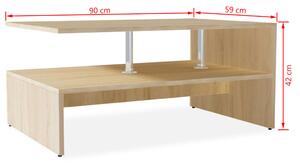 Konferenční stolek dřevotříska - 90x59x42 cm | dub
