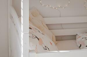 Patrová postel s přistýlkou Blanka 90 x 200 cm - bílá