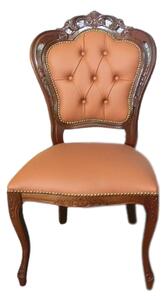 (2843) SEDIA CASTELLO kožená zámecká židle - set 2ks