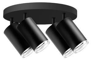 LED RGBW Stmívatelné koupelnové bodové svítidlo TURYN 4xGU10/4,8W/230V IP44 černá