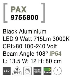Venkovní LED lampa Pax A 135 černé