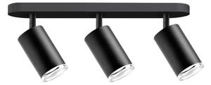 LED RGBW Stmívatelné koupelnové bodové svítidlo TURYN 3xGU10/4,8W/230V IP44 čer