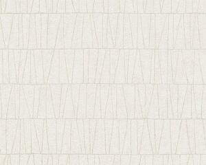 A.S. Création | Vliesová tapeta na zeď Jade 39506-2 | 0,53 x 10,05 m | krémová, metalická