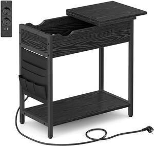 VASAGLE Odkládací stolek - černá - 60x60x31,5 cm