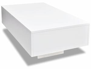 Konferenční stolek Austin mini s vysokým leskem | bílý