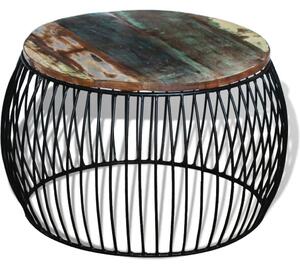 Konferenční stolek Visalia - masivní recyklované dřevo | 68x43 cm