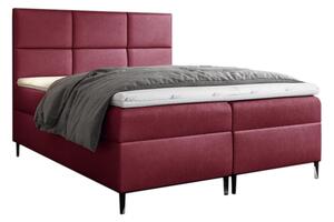 Čalouněná postel boxspring GRETA + topper, 160x200, fancy 59
