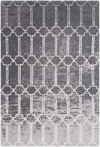 Kusový koberec vlněný Agnella Calisia M Ewar Grafit Geometrický šedý Rozměr: 120x180 cm