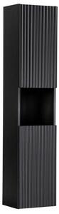 Koupelnová vysoká skříňka NOVA BLACK 140 cm