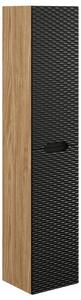 Koupelnová vysoká skříňka OCEAN BLACK 170 cm