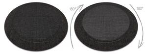 Kusový koberec Dimara černý kruh 120cm