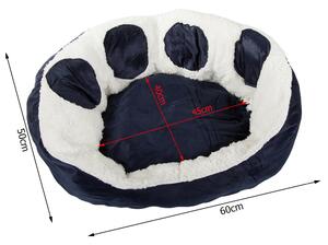 Plyšový pelíšek pro psa/kočku PAWNEST 60 cm, modrý